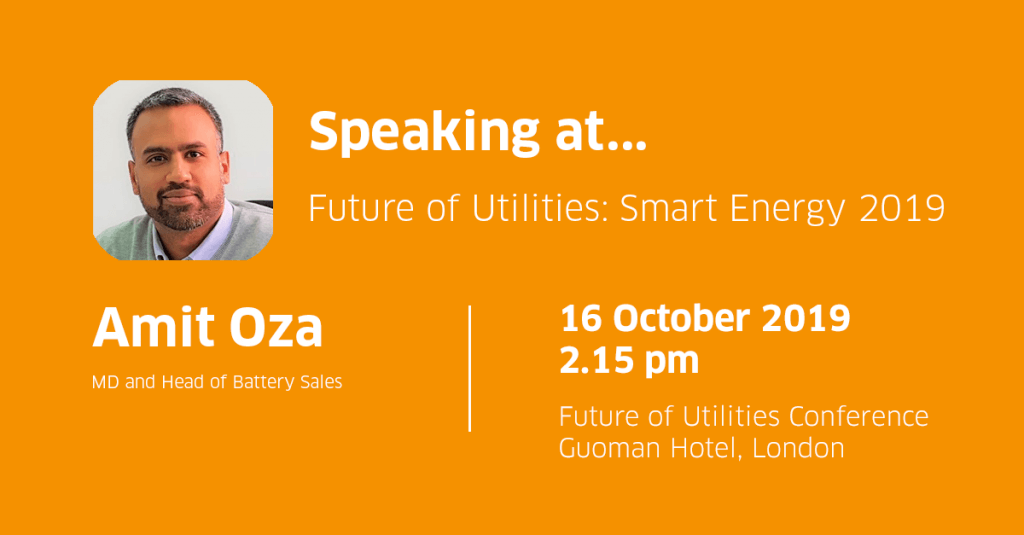 Amit Oza is speaking Future of Utilities: Smart Energy 2019