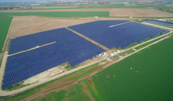 aerial view solar farm Mefalsim, ISR