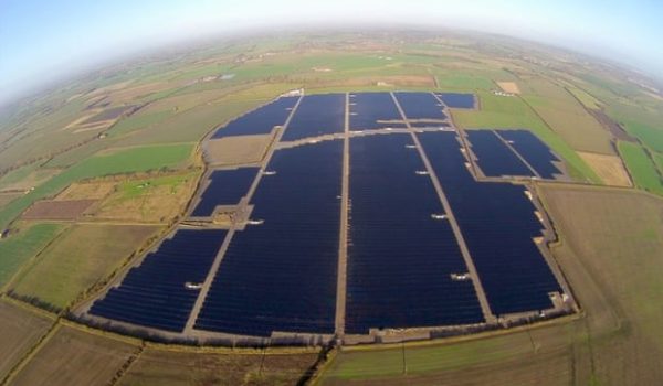 Luftaufnahme Solarpark Landmead, UK