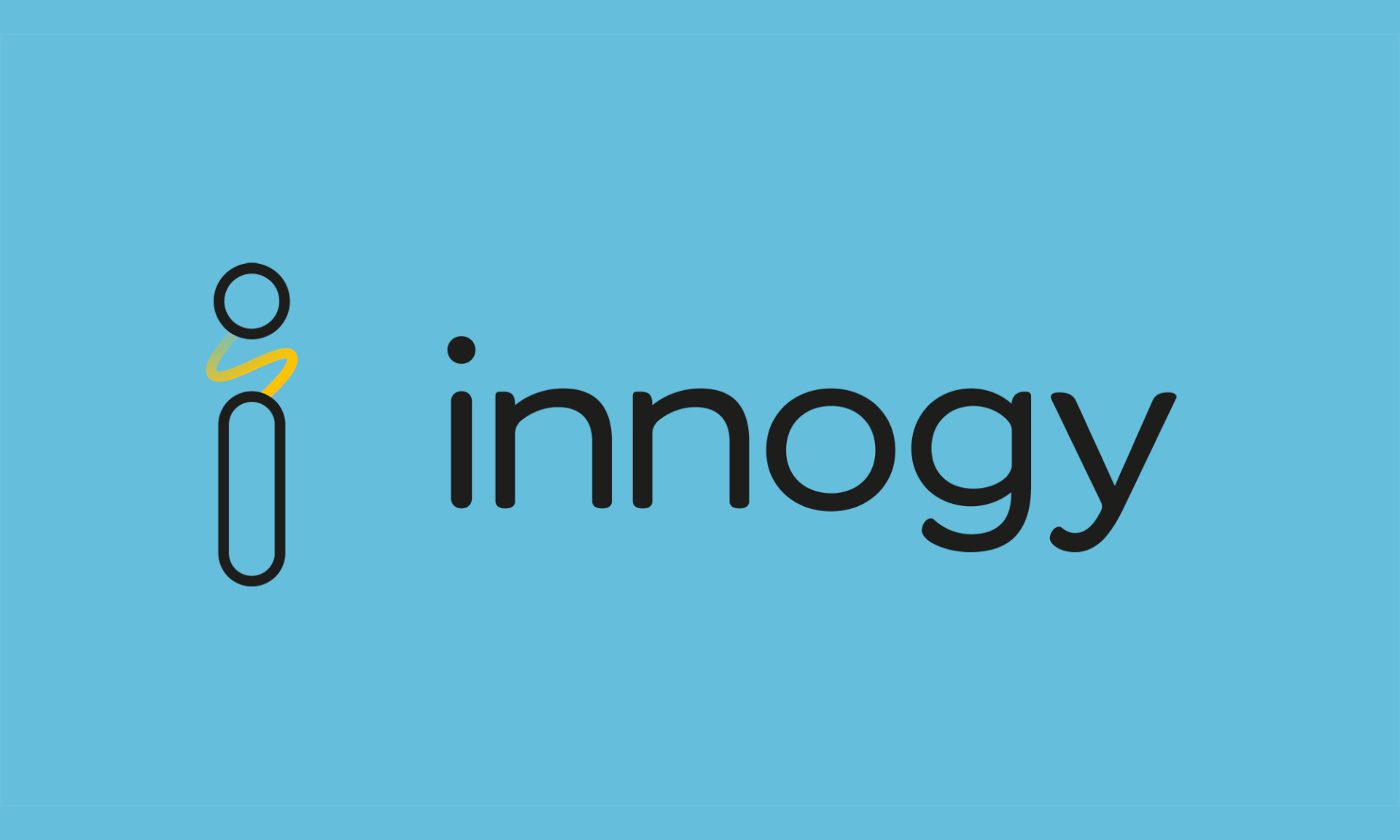 company logo of innogy with the colour of blue in the background