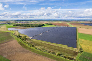 Solar park Herleshof from above. 