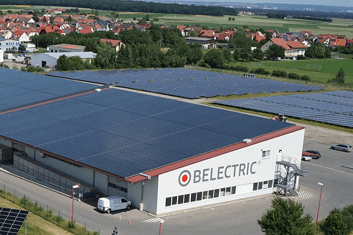 BELECTRIC's Kolitzheim Office from above
