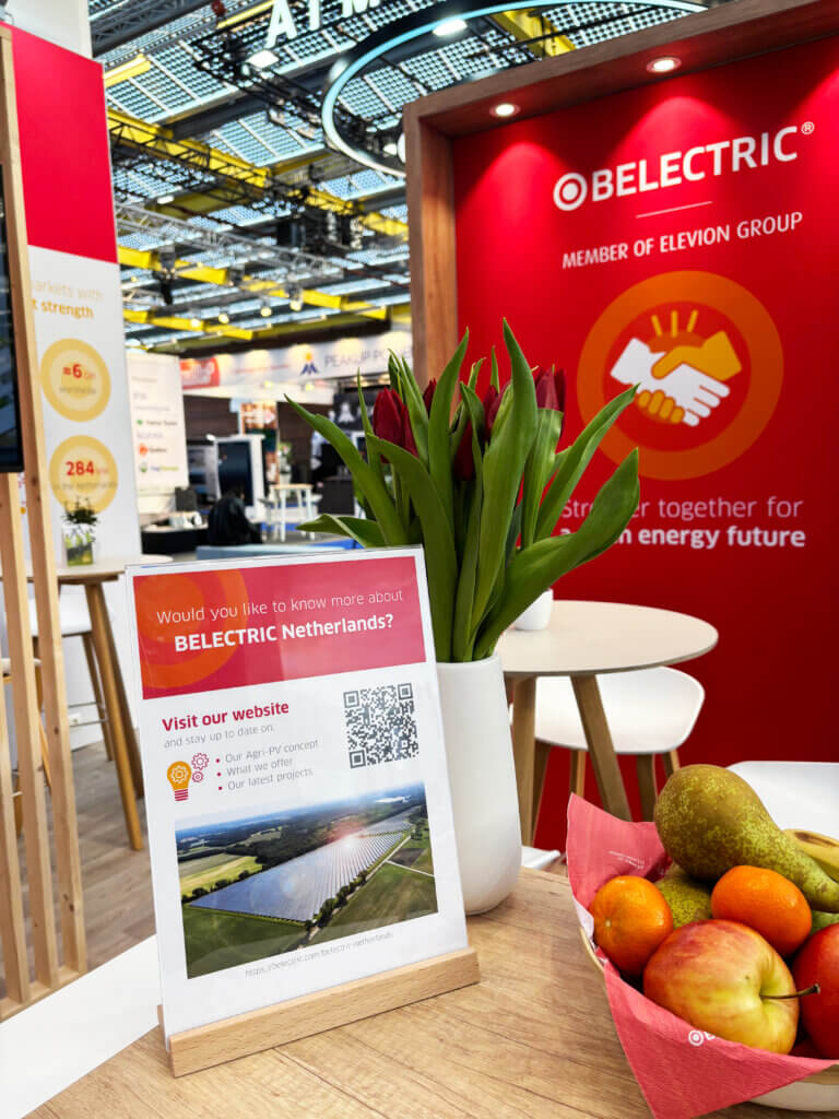 BELECTRIC showcasing PV innovations at the fair.