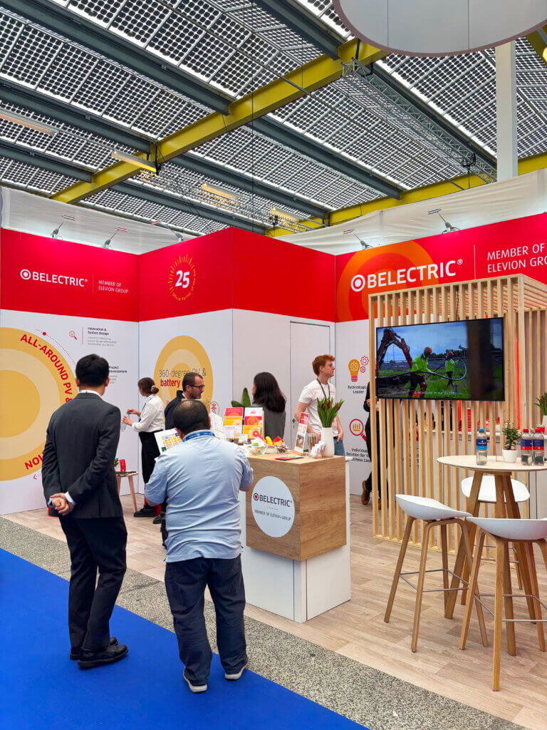 Visitors at the Solar Solutions Amsterdam fair.