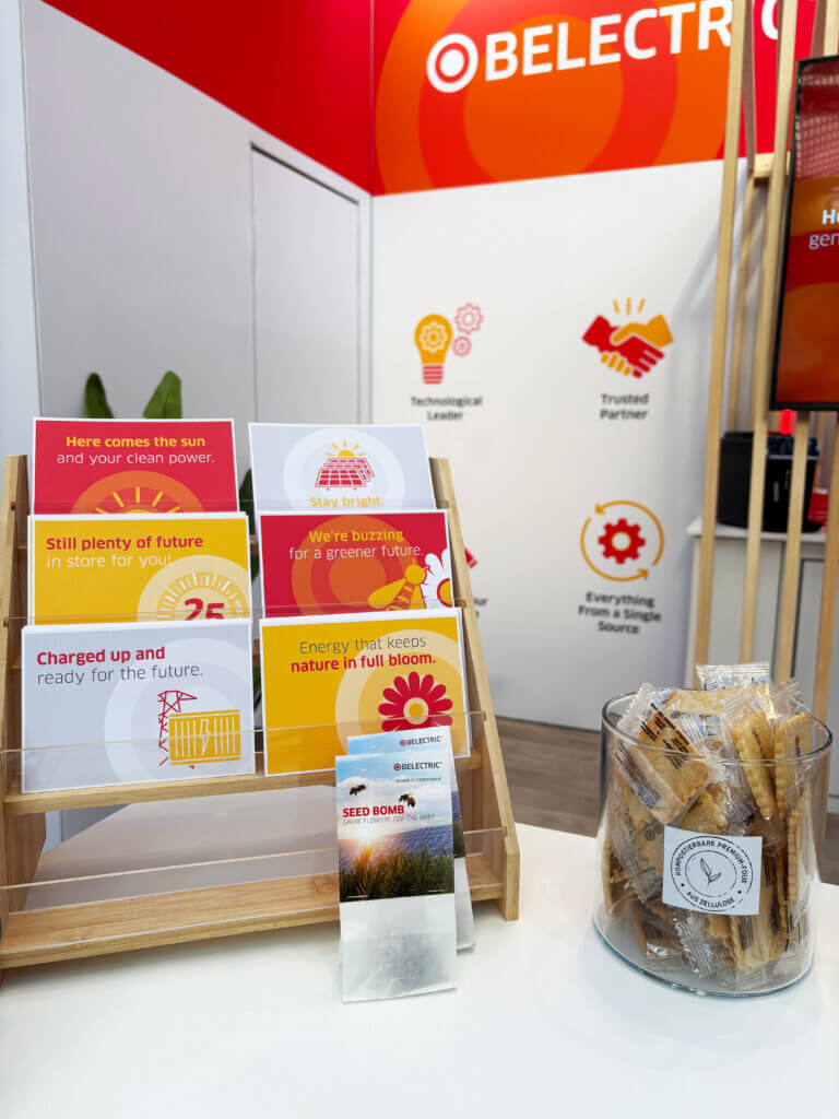 PV industry booth at Solar Solutions Amsterdam.