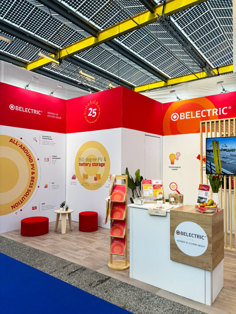 Trade show booth at Solar Solutions Amsterdam.